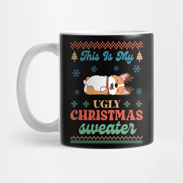 Ugly Christmas Corgi Sweater by Luvv Designs